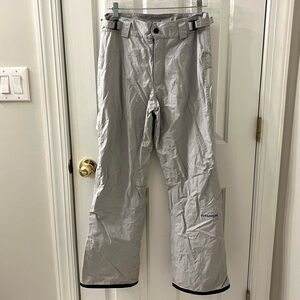 Columbia Women’s Gray Omni Tech Titanium Skiing Waterproof Snow Pants Medium.